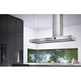 AIRFORCE Vis Boxy Island R IX/A/180 180cm Inox Απορροφητήρας Εντοιχιζόμενος Νησίδα